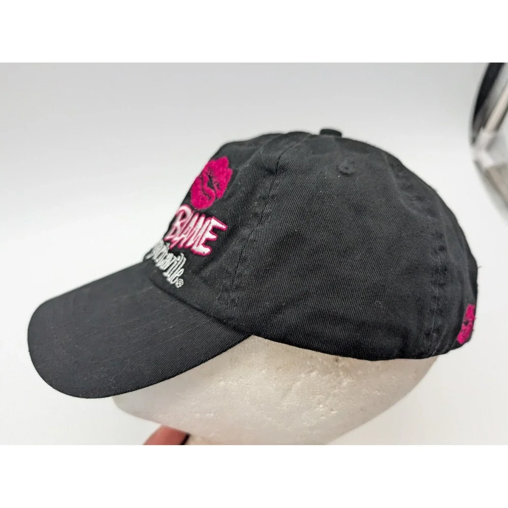 Margaritaville Woman To Blame Jamaica W.I. Black Cotton Baseball Hat Cap Pink